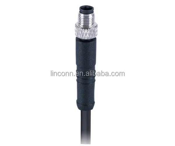 Mini M5 connector waterproof connector used in Remote metering or Robot connector