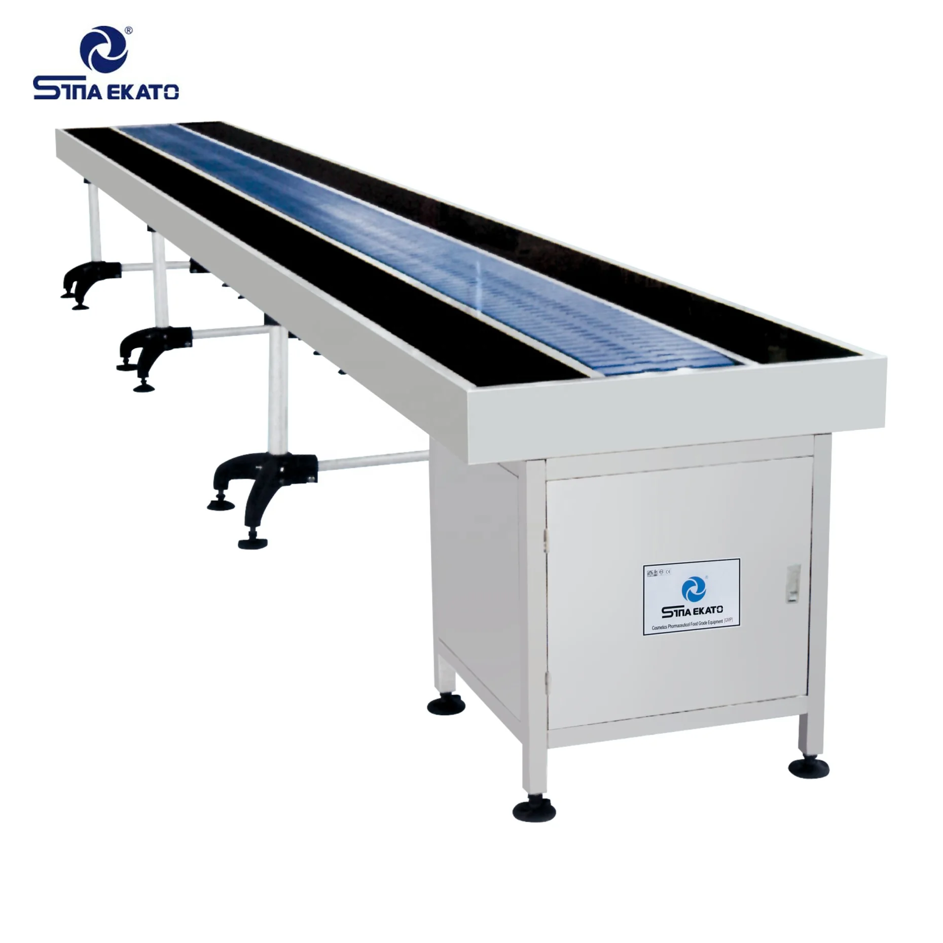Stainless steel 4m conveyor belt metal detector with high quality