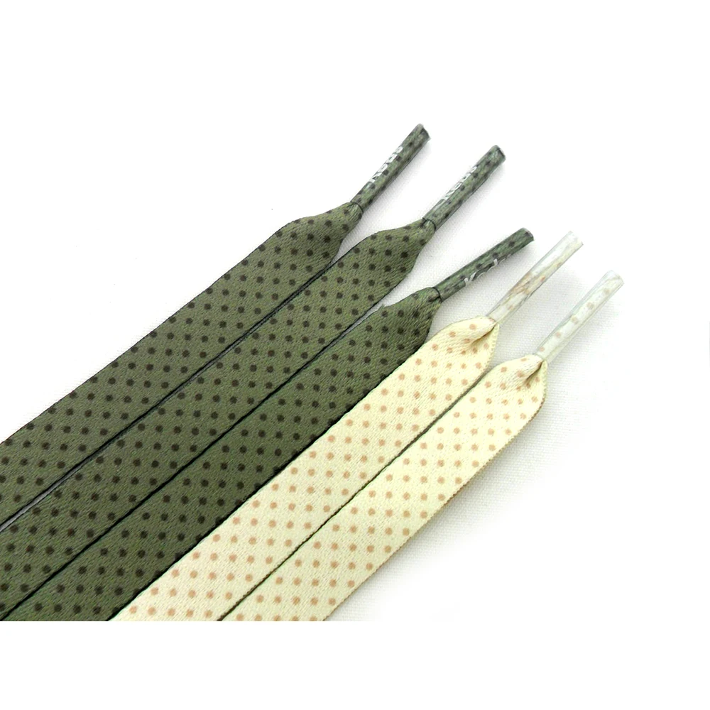 Ecofriendly recycled shoe lace tips polyester colorful company promotion heat transfer aglets shoe lace