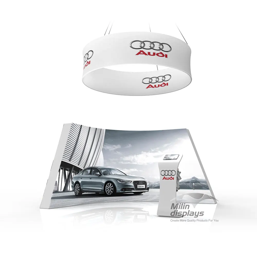 Eye catch promotion event banner exhibition design graphic tradeshow stand booth