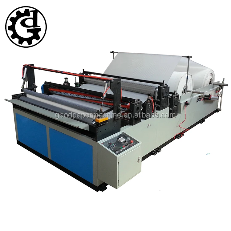 Высокая эффективность Туалет тиснением и перфорированная бумага туалетная ткани намотчик и машины