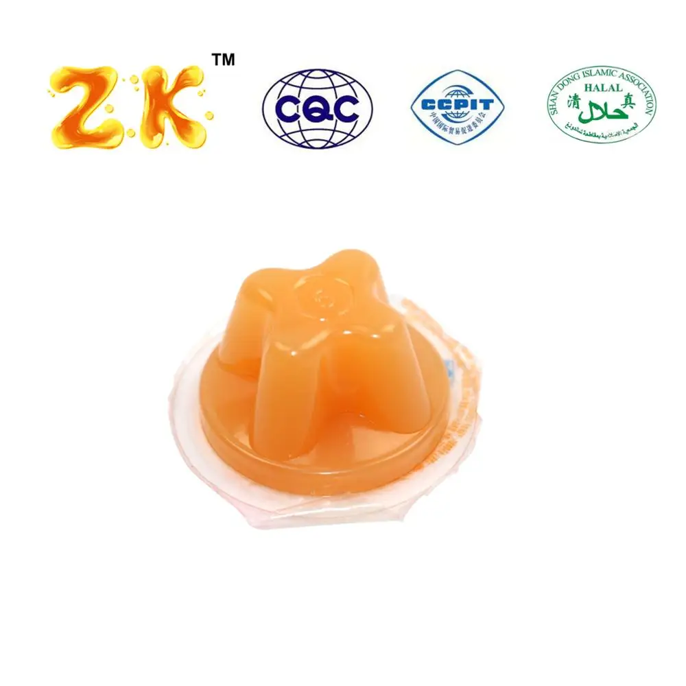 Chaozhou food factory 15g fruit jelly pudding jar packing mango pudding jelly