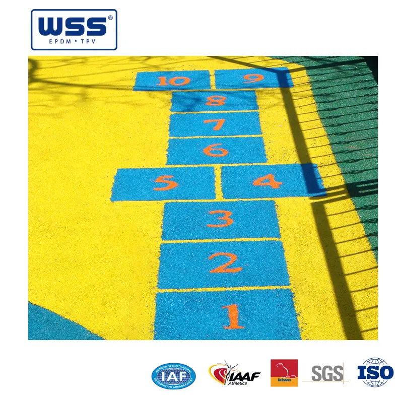Safety Friendly EPDM Rubber Wetpour Playgrounds