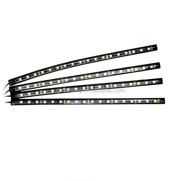 Multi Color Voice Sound Music Control Flexible Interior Decorative Atmosphere Neon Lamp LED Wireless Remote Car Light