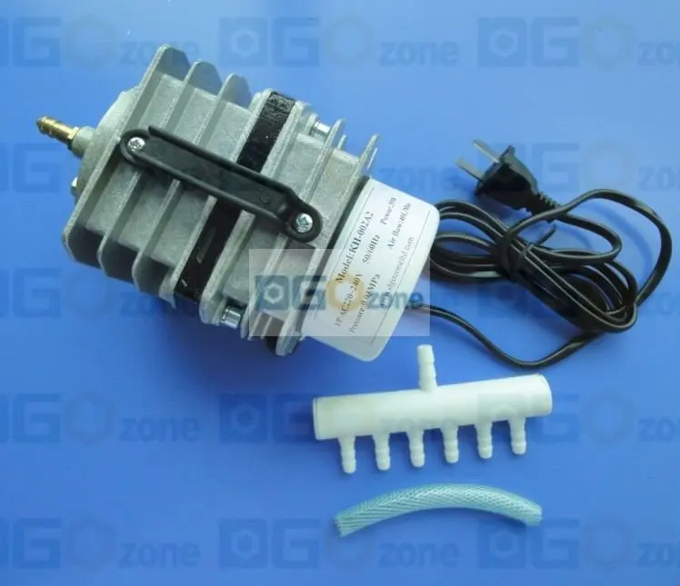 DGOzone 40L/min portable electromagnetic air pump 40 lpm air compressor aluminum alloy aquarium accessory