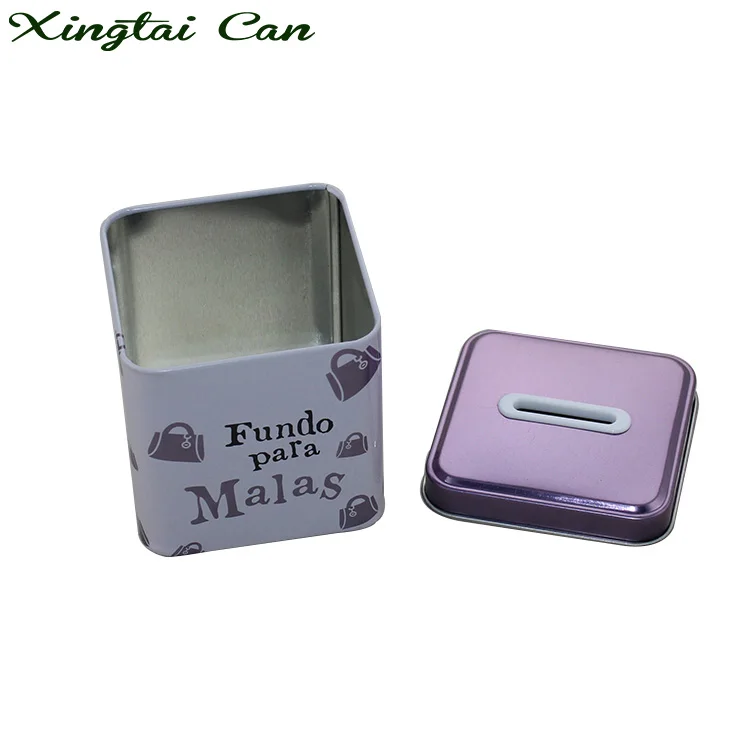 
Economical custom design wholesale candy tin piggy bank 