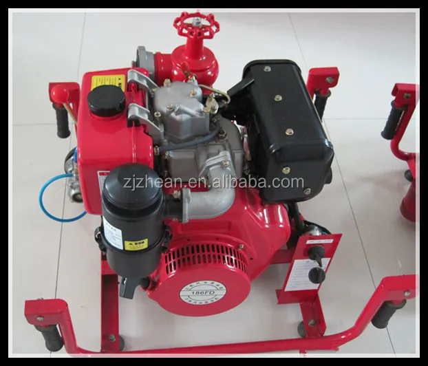 Portable Diesel Fire Water Pump/Diesel Fire Pump With Engine For 13 HP