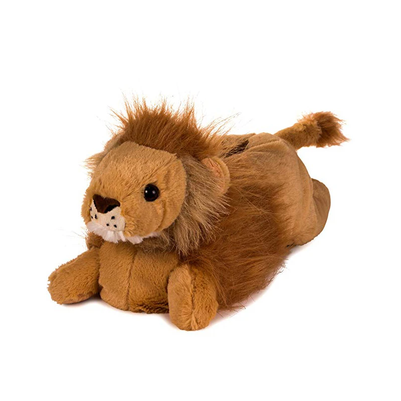 OEM Customized Fuzzy Stuffed Animal Lion Shaped Plush Slippers Fluffy Animal Bedroom Slippers