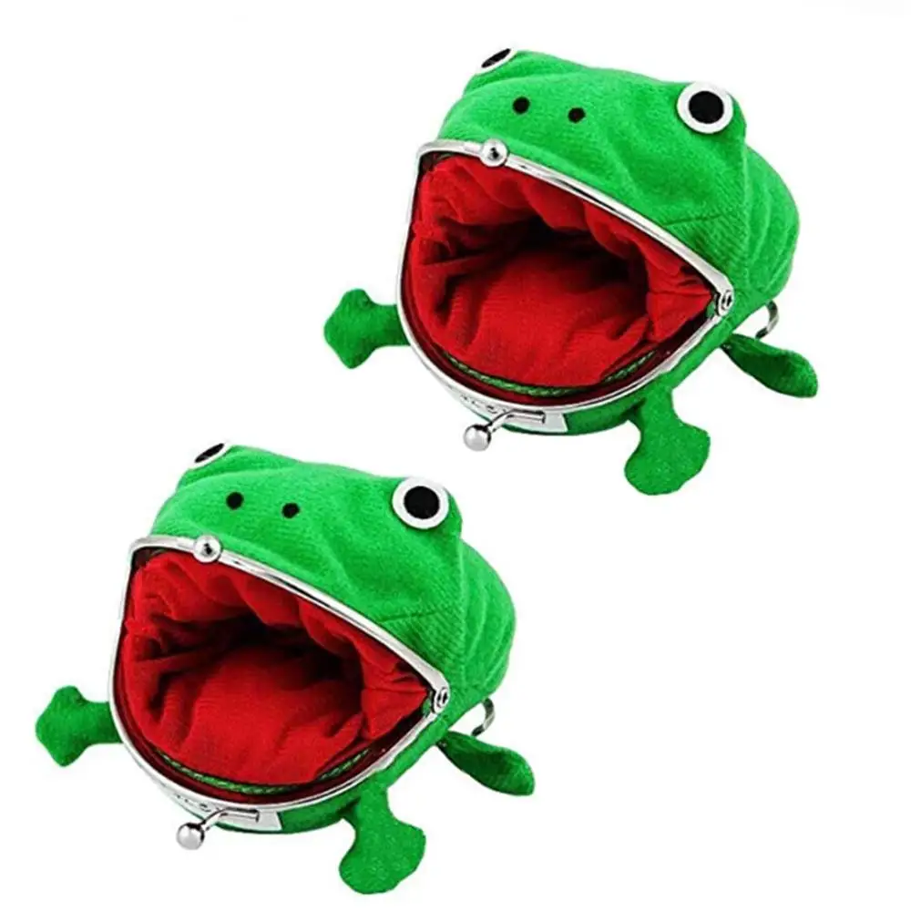 Кошельки для монет с лягушкой, кошелек для монет с лягушкой, сумка для гарнитуры, кошелек с мультяшными животными, новинка, игрушка, подарки для школы, рождественский подарок
