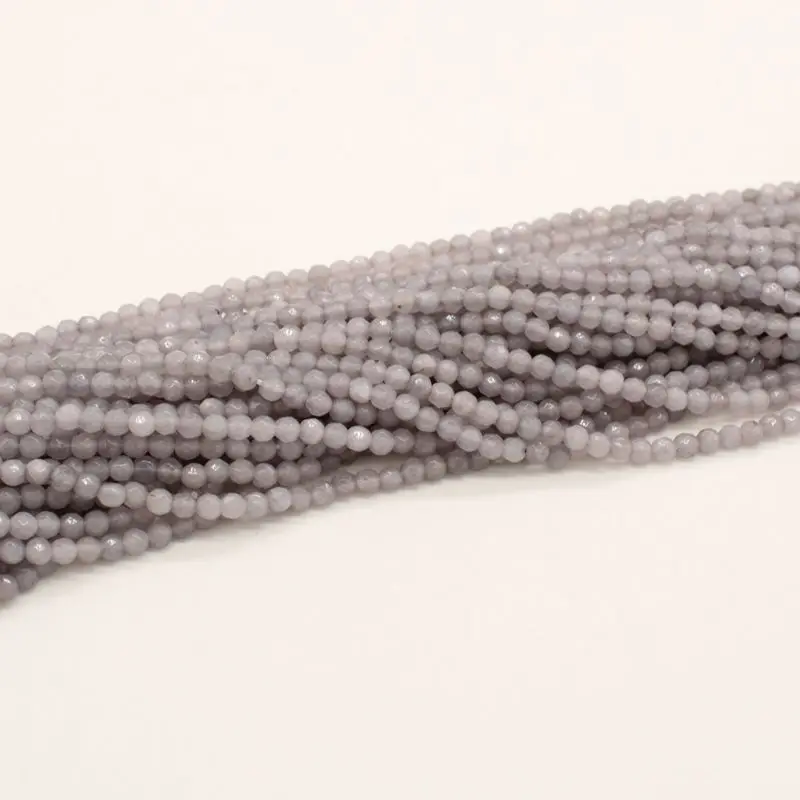 wholesale high quality natural stone  faceted 4mm onyx gemstone bead