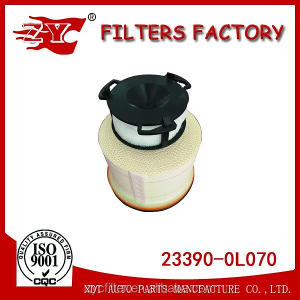 Hot Sealing OEM 23390-0L070  Fuel Filter For HILUX VIII Pickup 2.4D 2.8D 23390-OL070 Good Factory More Than 20 Years