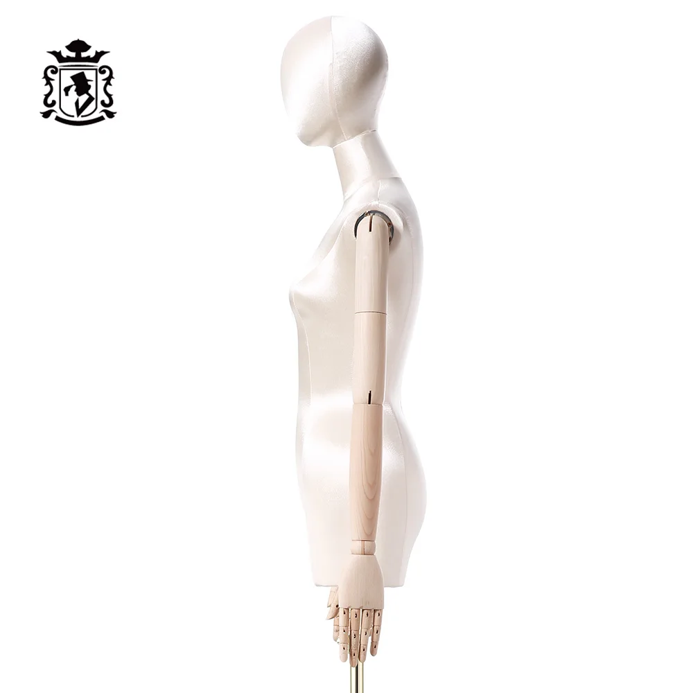 Манекен для девушек rubo, Модный Манекен, торс, деревянная рука, полутело, женский манекен, голова для париков