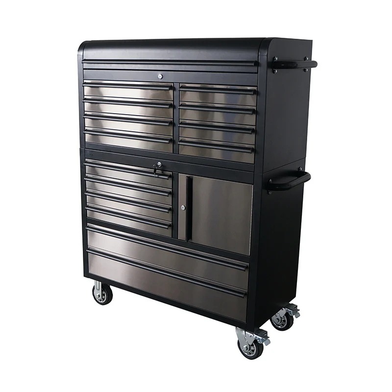 41 inch 14 Drawers Black stainless steel powder coated Tool Chest