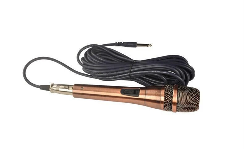 High-End metal material handheld wired dynamic karaoke microphone