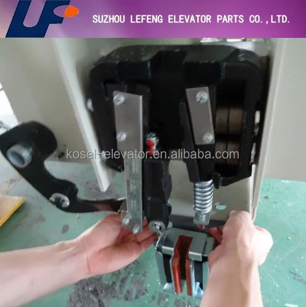 
elevator safety components, elevator overload protect device, safety gear 