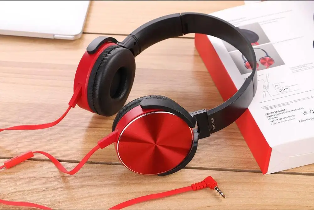 New High quality Wholesale metal  T-450 Wired earphone bass Headset Stereo sound Headphone Sports Headphone with Mic