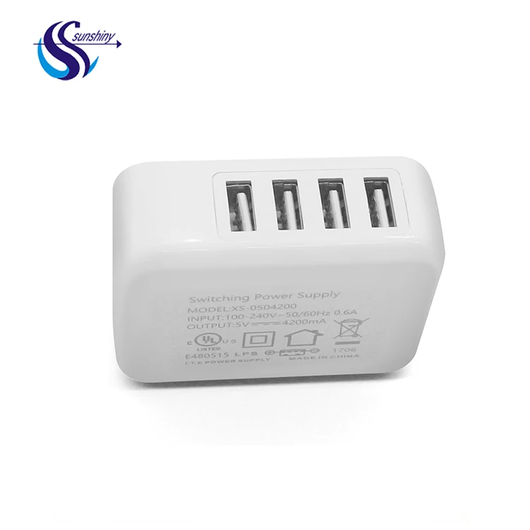 24 Вт белый 2 4 порта Путешествие адаптер питания 5 В 4.2A 4.8A складной USB зарядное устройство для мобильного телефона