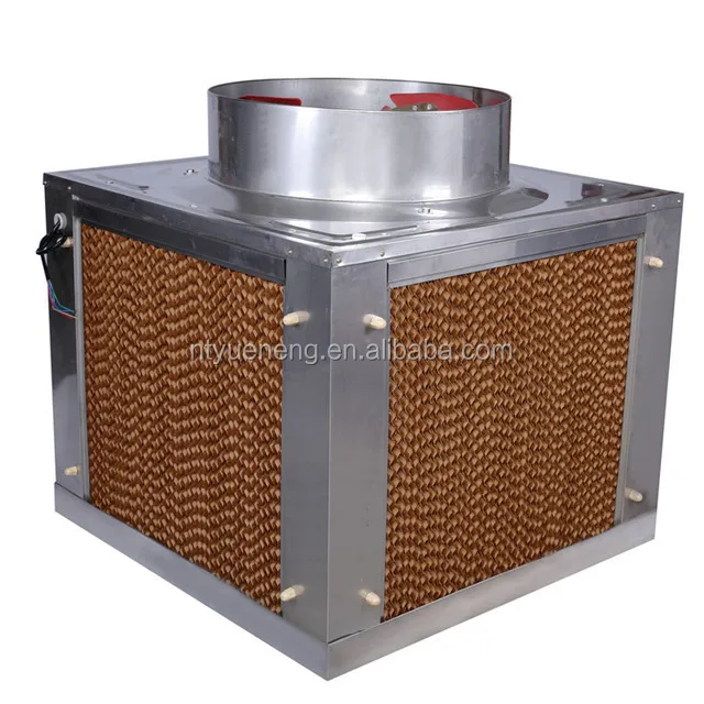 
metal or plastic evaporative cooler for air cooling ventilation, chicken poultry farm equipment evaporative air cooler 