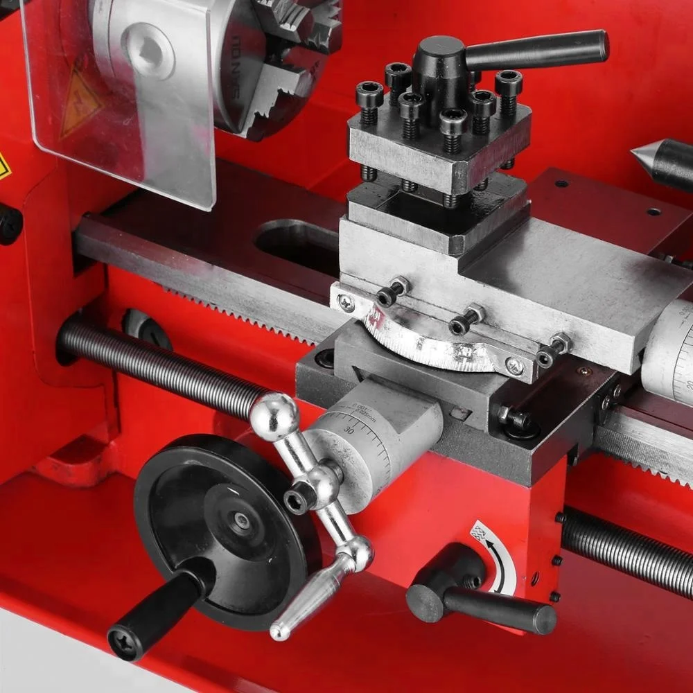 Precision Mini Metal Lathe Metalworking Woodworking DIY Processing Drilling Milling