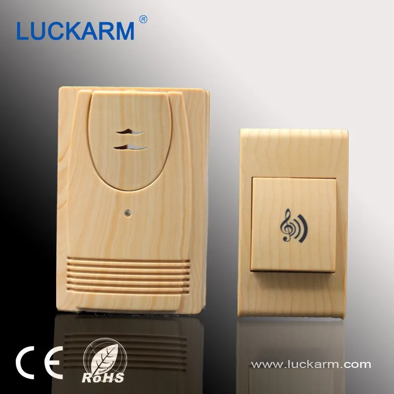 Дерево беспроводной дверной звонок 32 мелодии музыка AC / DC100M беспроводной дверной звонок