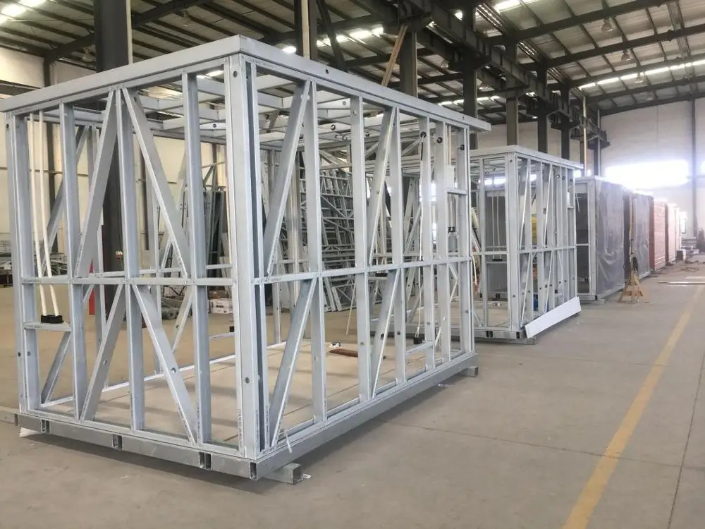 Deepblue Smarthouse  Cost-Effective Portable foldable house with bathroom light gauge steel framing modular home