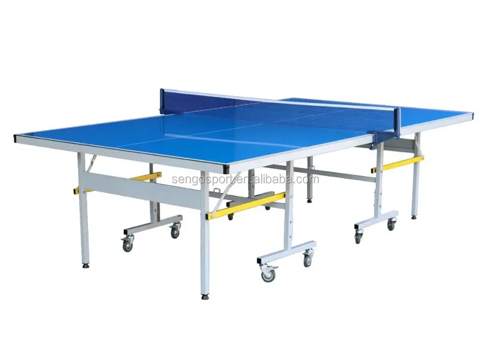 Table Tennis Table with Net Set - Features 10-Min Assembly, Playback Mode, Compact Storage