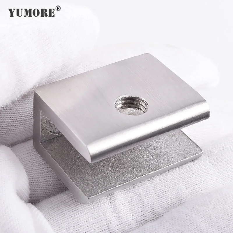Hardware metal hanging precision casting table glass clamp high class 304 glass clamp