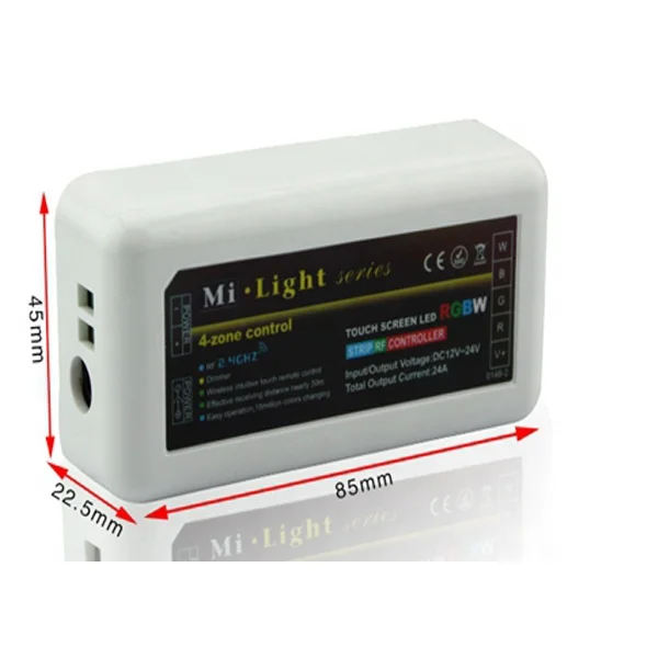 
DC12-24V 2.4G 4-Zone RF Receiver Milight RGBW LED Controller for RGBW LED Strip 