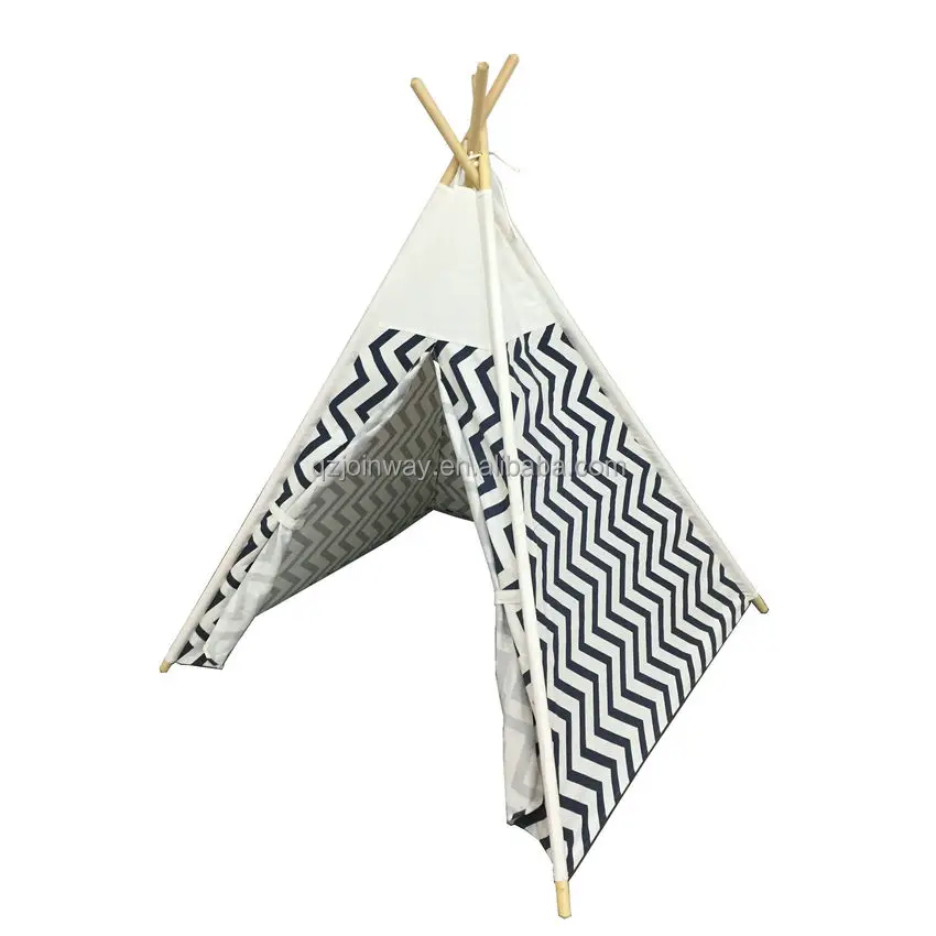 JWS-053 New design indoor wooden frame baby sports kid play tent house