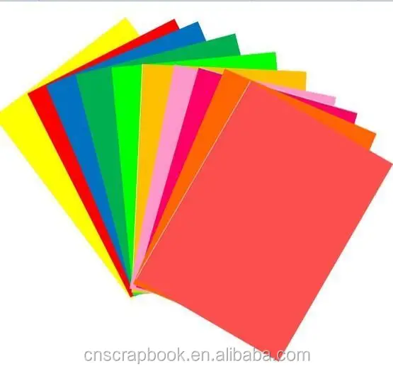A4 A3 size printable colored construction paper wholesale in China