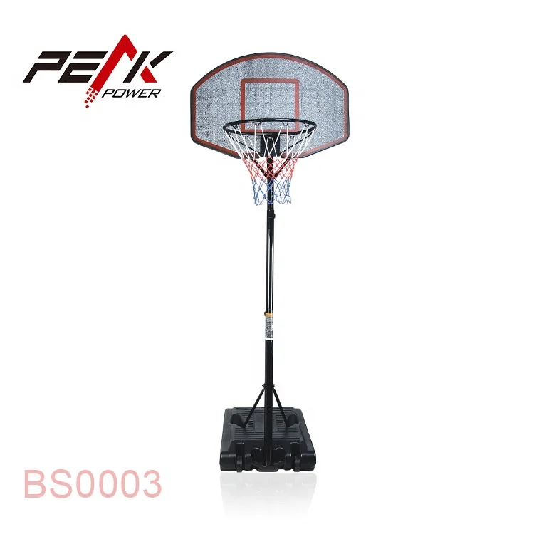 PeakPower Portable Adjustable Outdoor Movable Basketball Hoop Basketball Stand