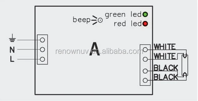 UV lamp electronic ballast 30w with UK plug for UV lamp lighting