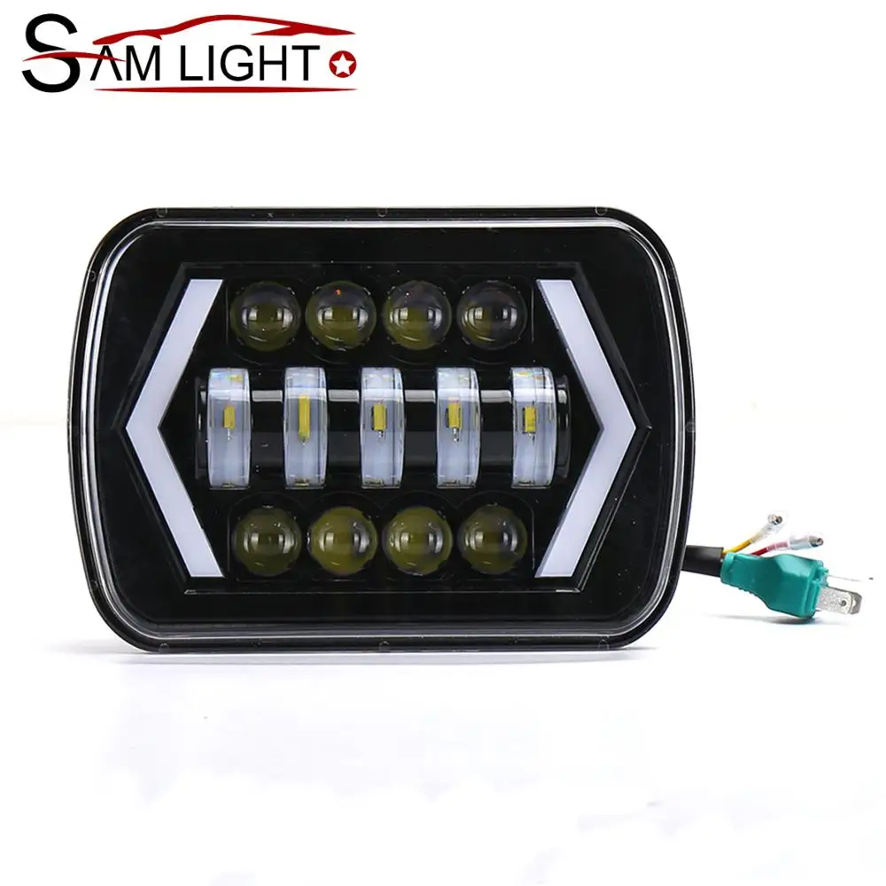 
 7-дюймовые Квадратные Светодиодные фары 5x7, фары-проекторы  