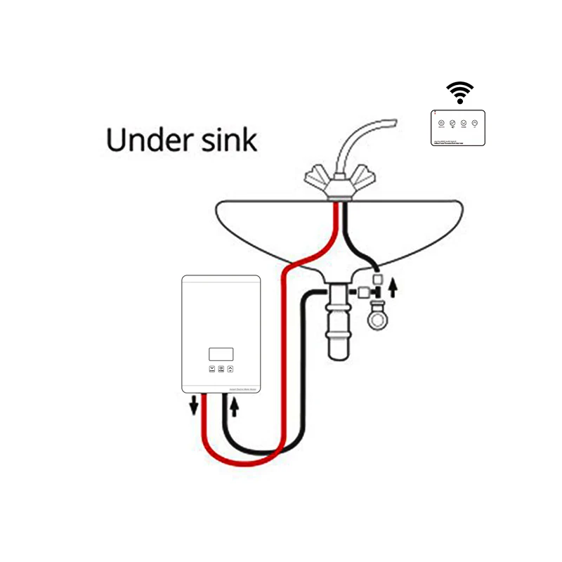 3500W/4500W/5500W adjustable power kitchen electric appliances electronic shower control