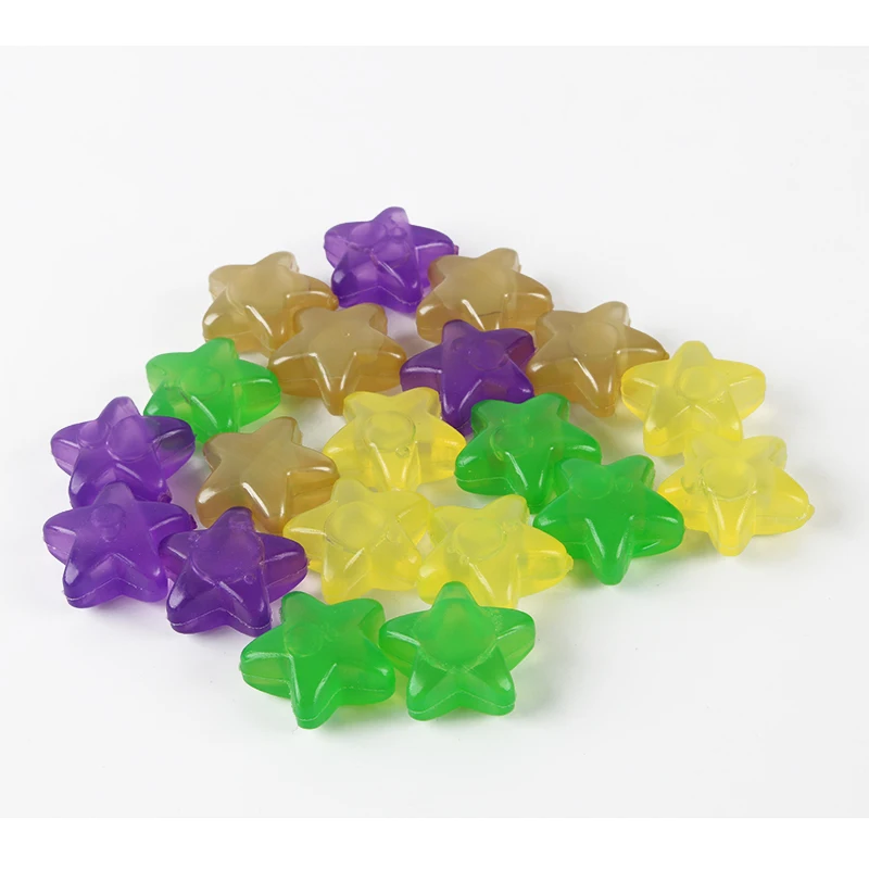 BPA -free reusable star design ice cube with color variation