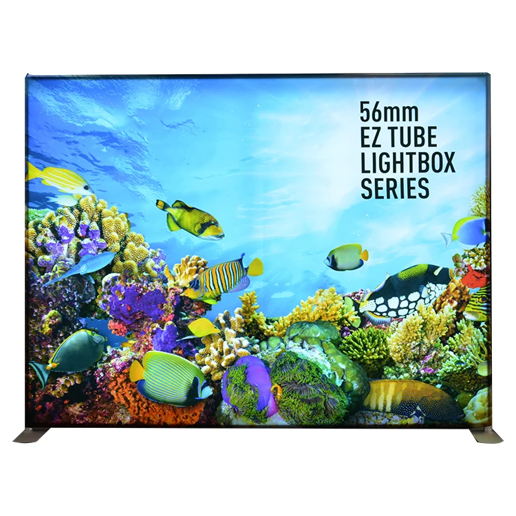 hot sale 56mm EZ tube poster exhibit arm frameless fabric lightbox