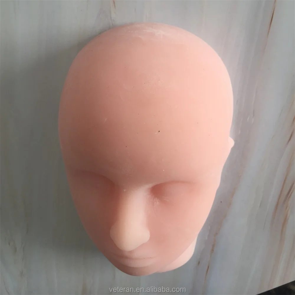 
Veteran Training Mannequin Flat Head Practice Make Up Model Cosmetology realistic silicone mannequin head 