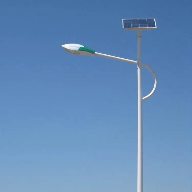 200w bright led solar powered street light with steel pole