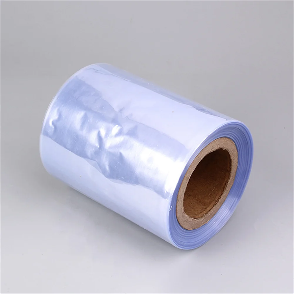 Clear PVC Heat Shrink Wrap Film for beverage bottle/Jar/cosmetic packaging