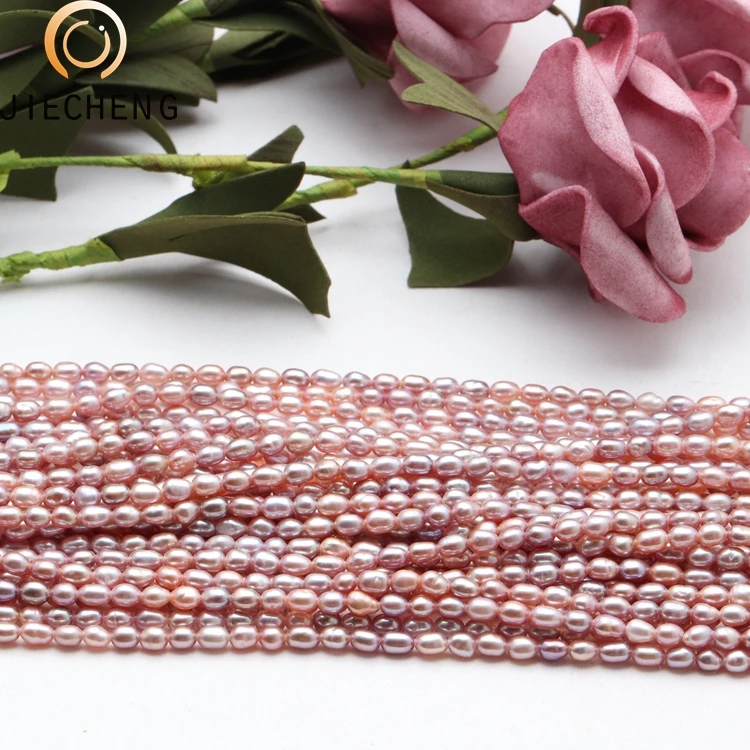 shanxiahu best seller 3-4mm rice AAA cultured freshwater real pearls strands wholesale