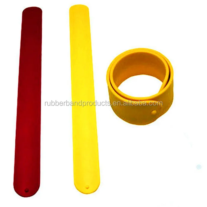 Cheap Custom Blank Silicone Slap Bracelet , Silicone Wristband With Customer Logo