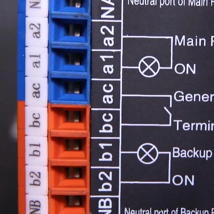 Three phase ATS controller dual power automatic transfer changeover switch