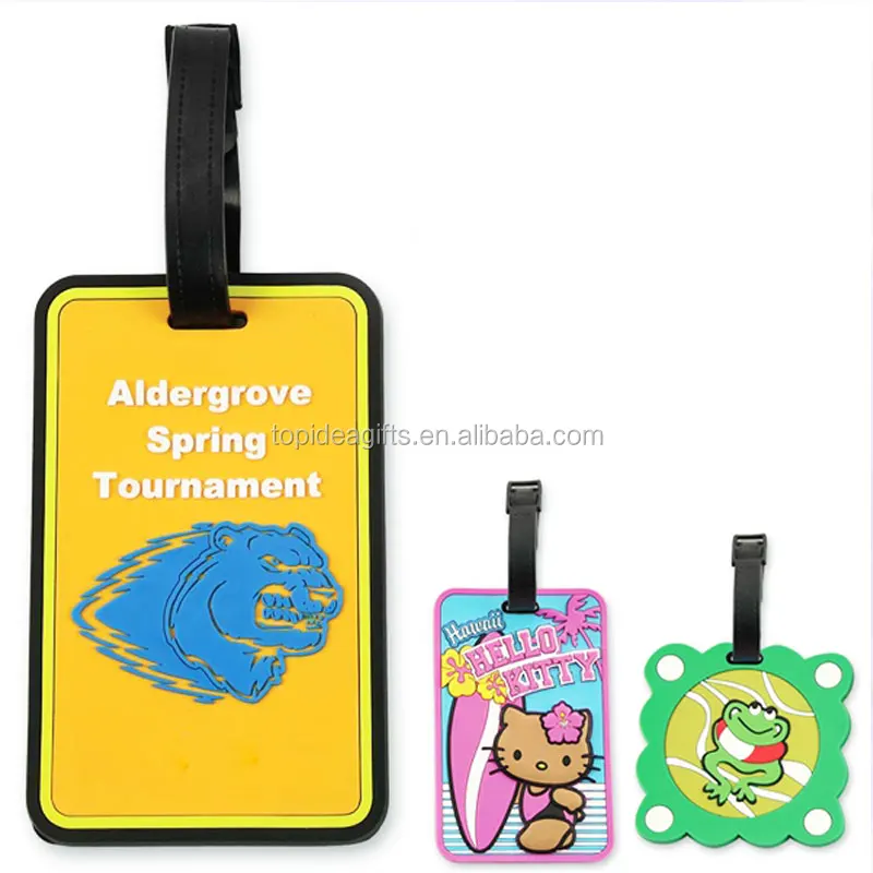 3D Design Canada National Animal Beaver Rubber PVC Luggage Bag Tags Souvenir Gifts
