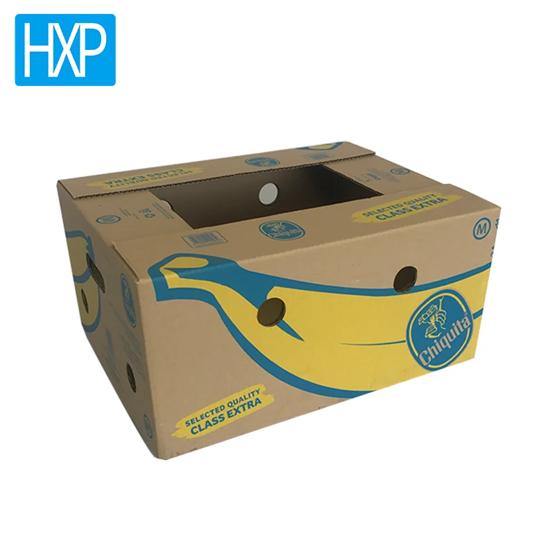 Сделанная на заказ коробка для фруктов из гофрированного картона в виде банана