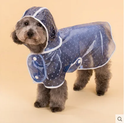 Good quality cute clothes coat pet plain big pet waterproof rain coat for dog