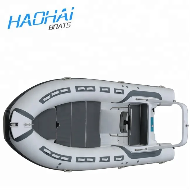 17ft 5.2m 1.2mm Pvc or Hypalon Material Rigid Fiberglass RIB Inflatable Boat