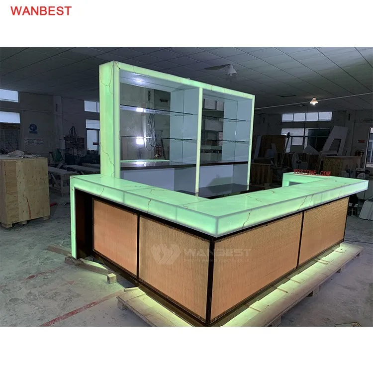 LED mobile bar counter portable bar counter for sale luminous top bar counter for event