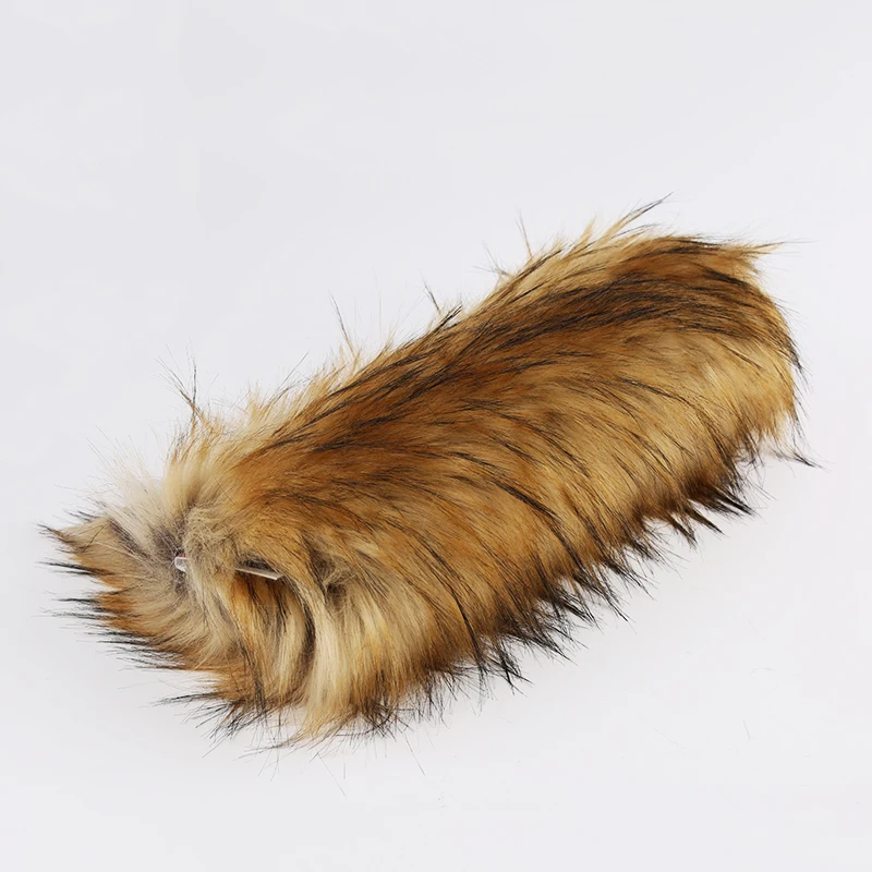 CAMEL color High pile faux fur for collar