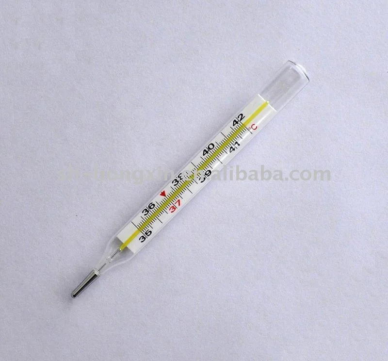 
Enclosed mercury glass clinical Thermometer 