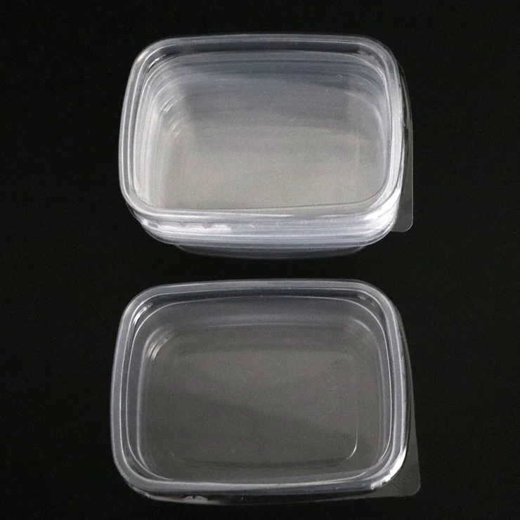 150ml 250ml pp black / clear disposable plastic food sauce box with lid Small snack box with lid